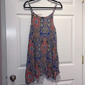 Multicolor Patterned Dress